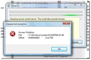 exception violation access unexpected error techyv